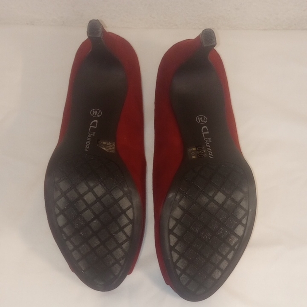 Elegant  Cherey Red Peep-Toe Heels CL BY LAUNDAY - Picture 5 of 7